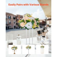 VEVOR Bolas de Flores para Centros de Mesa de Boda Color Champán 10 Unidades