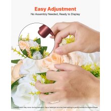 VEVOR Bolas de Flores para Centros de Mesa de Boda Color Champán 10 Unidades