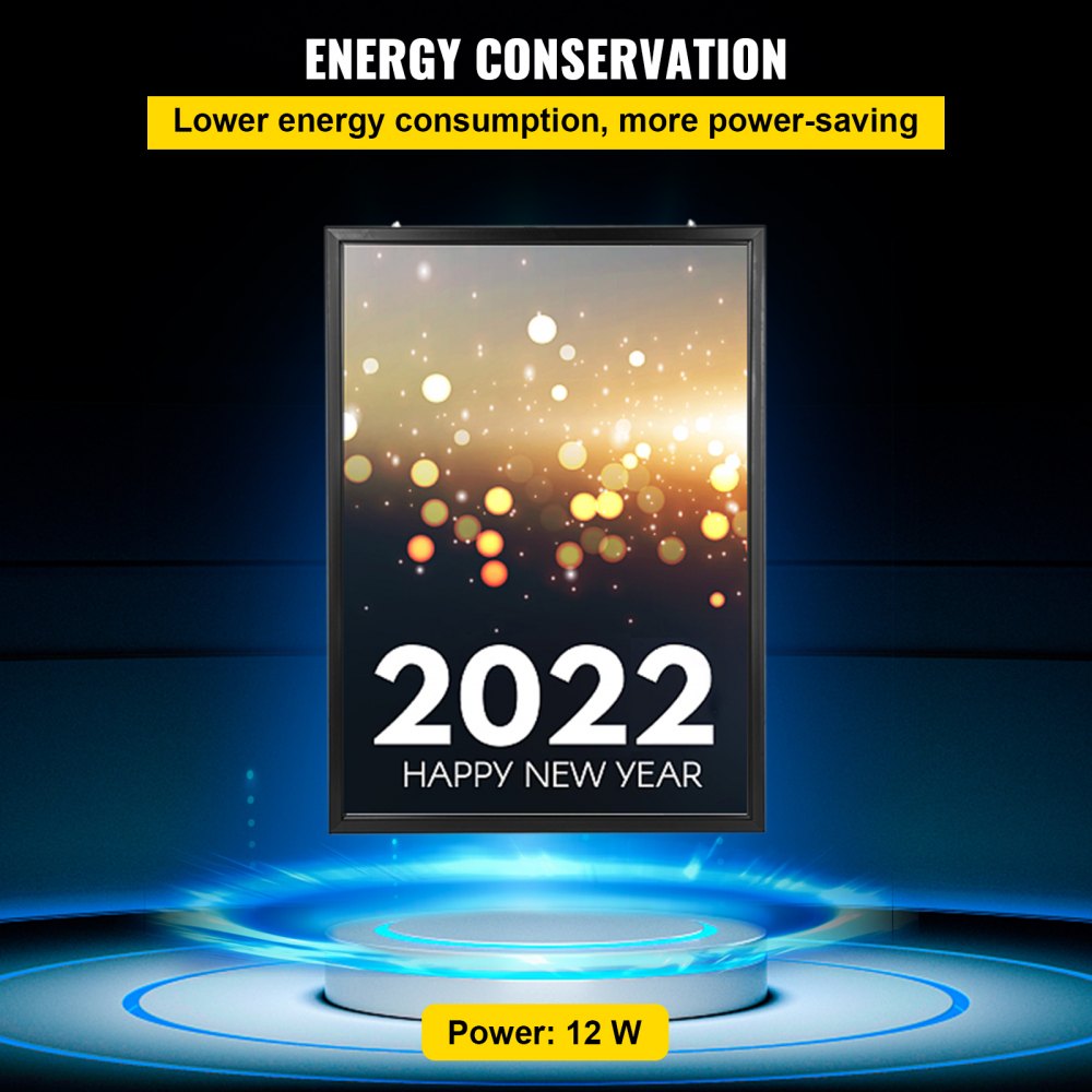 Soporte de Letrero de Caja de Luz LED para Publicidad de Pantalla  1250x900x40mm