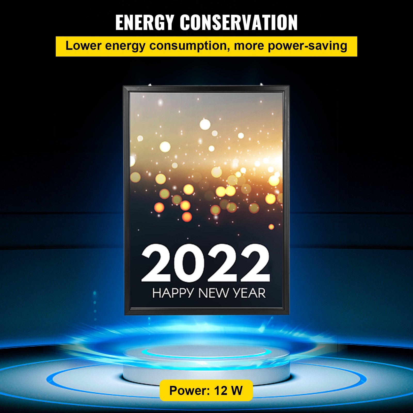 Soporte de Letrero de Caja de Luz LED para Publicidad de Pantalla  1250x900x40mm