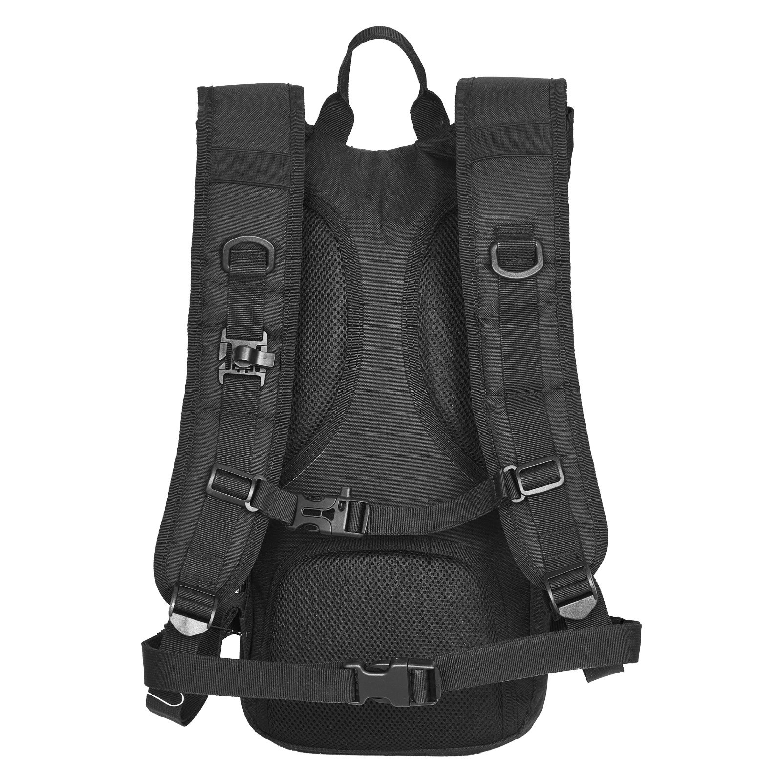 VEVOR Mochila de Hidratación, Mochila de Agua con Depósito de Agua de TPU de 3 L, con Almacenamiento para Hombres y Mujeres, para Senderismo, Correr, Ciclismo, Acampada, Negro, 470 x 210 x 120 mm