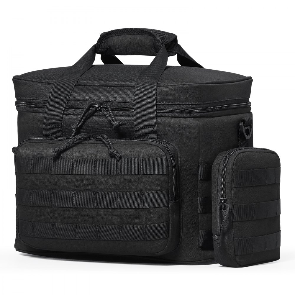 VEVOR Bolsa Térmica Táctica de 20 L con Diseño Molle y Múltiples Bolsillos Negro