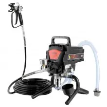 VEVOR Pulverizador de Pintura 950 W Máquinas Pintura Airless 2 L/min Pistola de Pulverización Eléctrica sin Aire Presión Máxima 3000 PSI con Manguera de 15 m para Pared, Mueble, Exterior, Interior