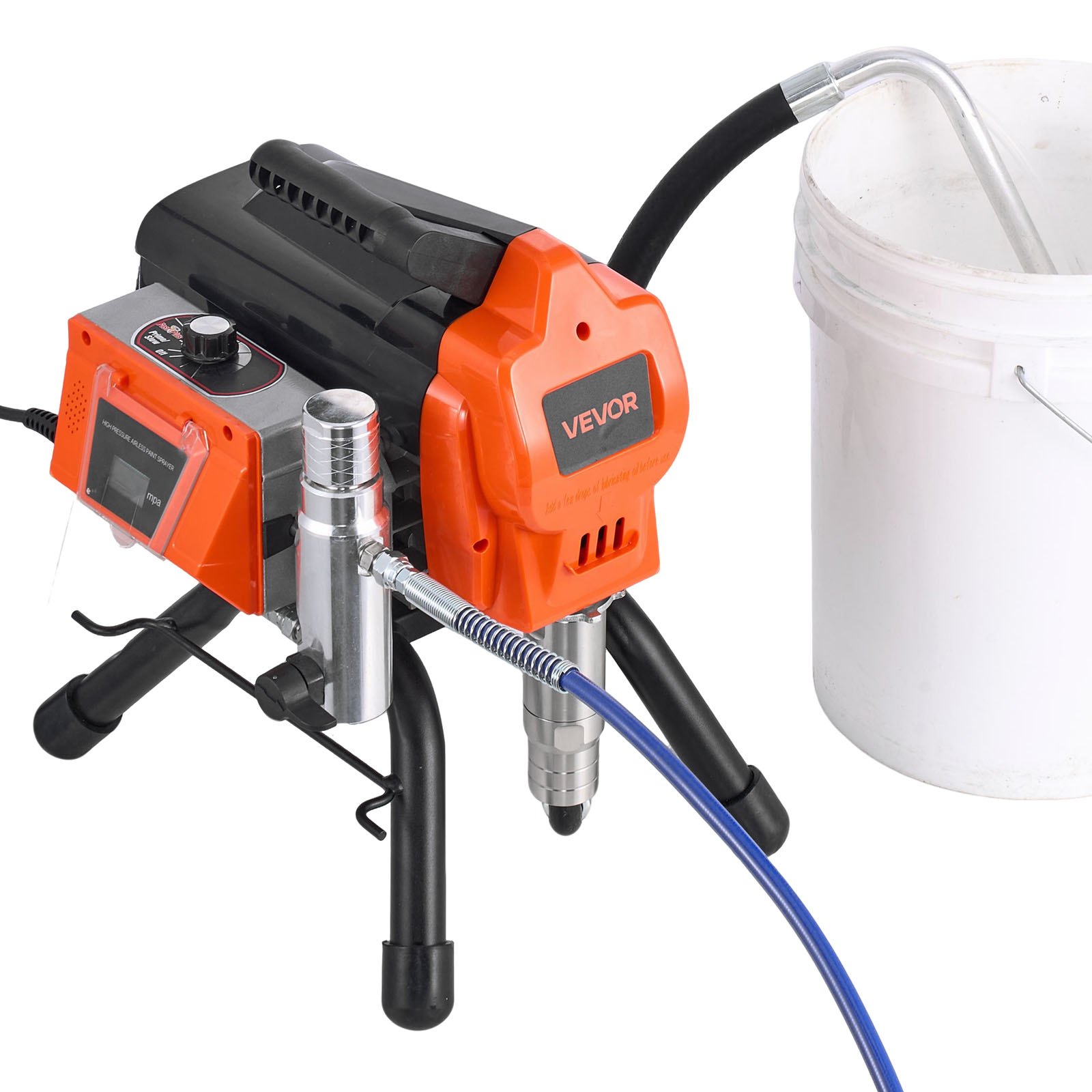 VEVOR Pulverizador de Pintura sin Aire 1500 W 3300 PSI, con Cepillo de Limpieza, Manguera, Tubo de Extensión, Boquillas, Máquina de Pintura Airless para Apartamentos, Instalaciones Industriales