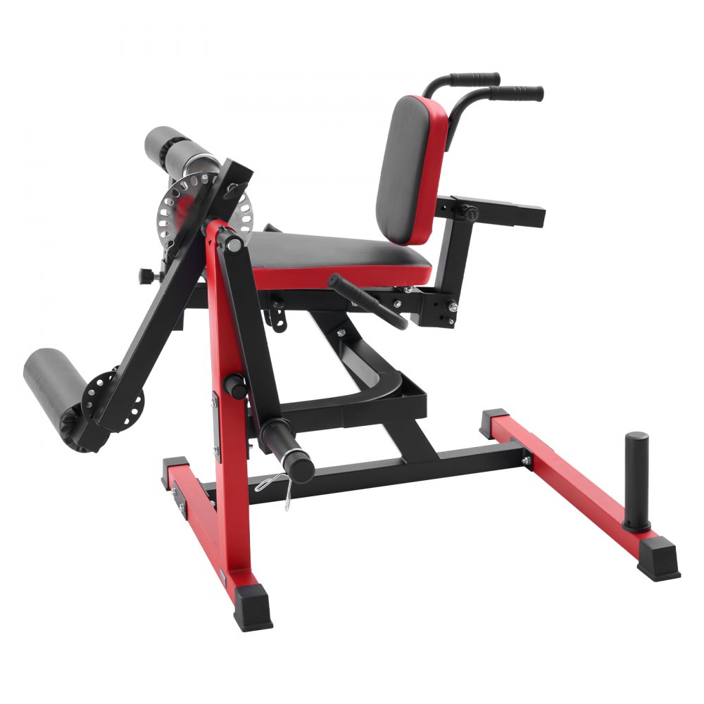 VEVOR Máquina de Extensión y Curl de Piernas, para Ejercicios Especiales de la Parte Inferior del Cuerpo, Banco de Entrenamiento para Gimnasio en Casa, Capacidad de 259 kg, 1065 x 997 x 965 mm