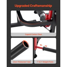 VEVOR Máquina de Extensión y Curl de Piernas Acero al Carbono Capacidad 317 kg