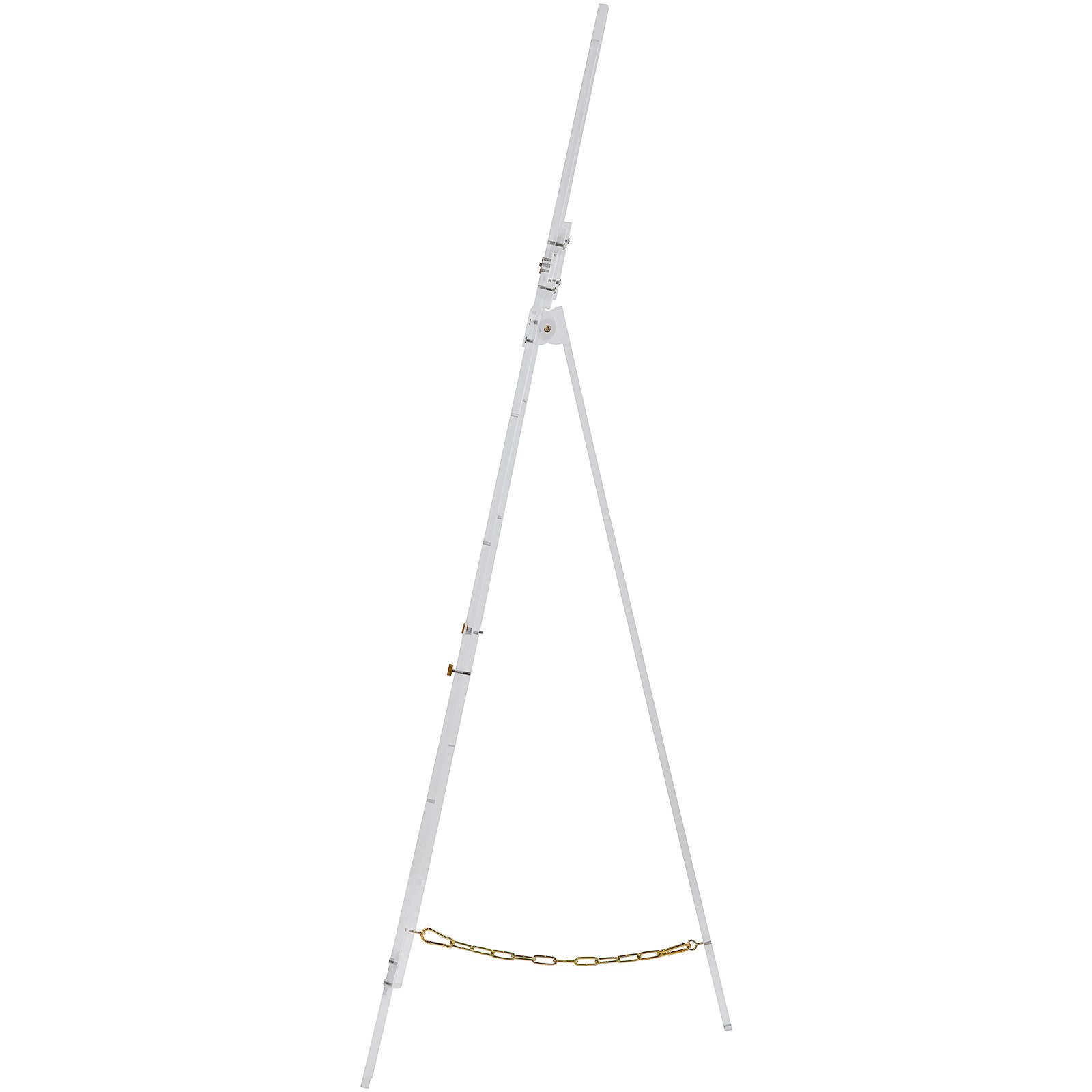 VEVOR Caballete de Pintura Ajustable 58"x22"x15/22/29/36" Soporte de Caballete 4,7kg Caballete de Exhibición con Material de Acrílico Duradero y Transparente para Bodas, Bailes, Producciones Teatrales