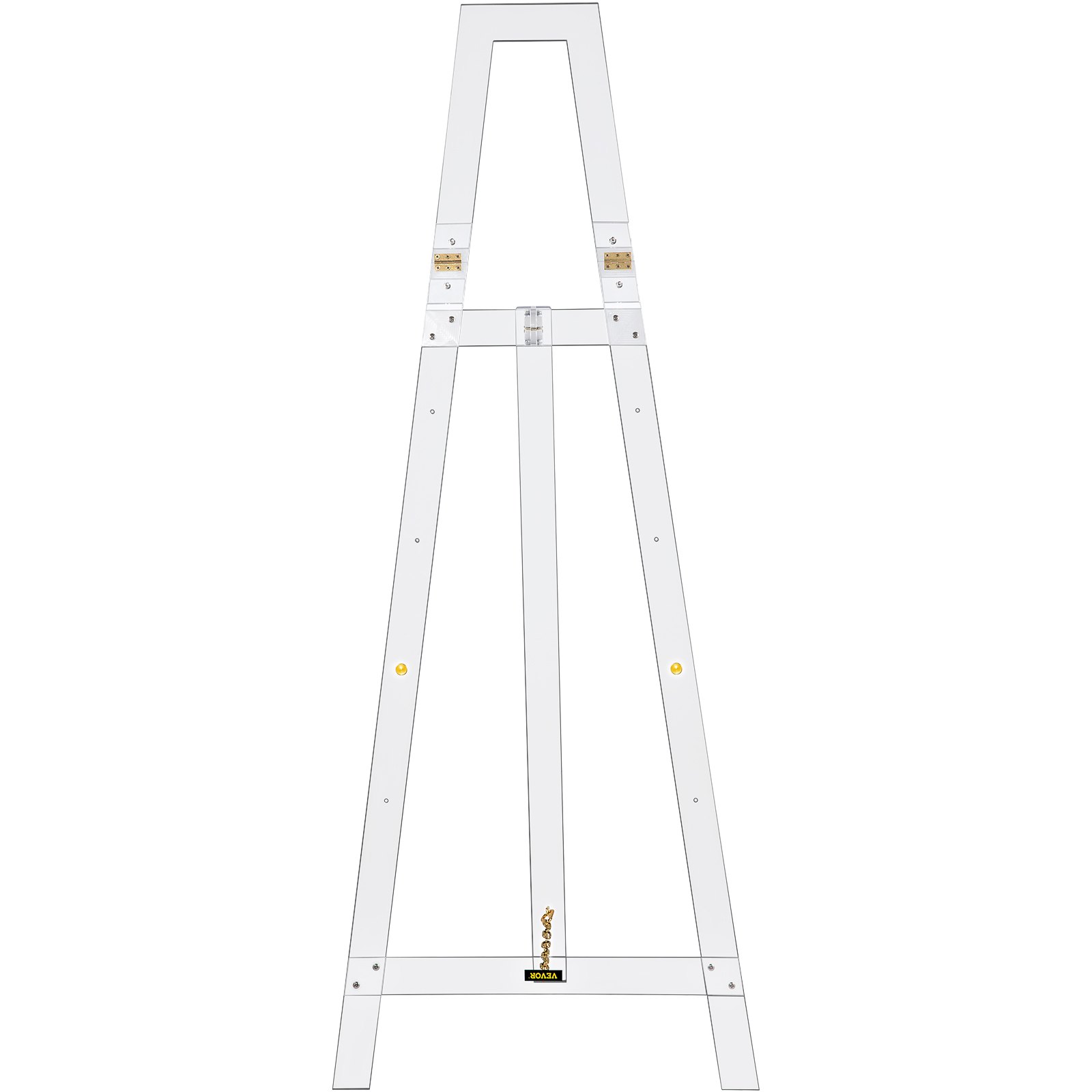 VEVOR Caballete de Pintura Ajustable 58"x22"x15/22/29/36" Soporte de Caballete 4,7kg Caballete de Exhibición con Material de Acrílico Duradero y Transparente para Bodas, Bailes, Producciones Teatrales