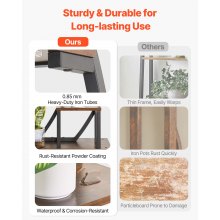 VEVOR Soporte para Plantas con Luz de Cultivo 9 Niveles Alto de 166 cm, Forma de Media Luna, Estante con Luz para Plantas, 3 Temporizadores y 10 Niveles de Brillo, para Sala de Estar, Balcón