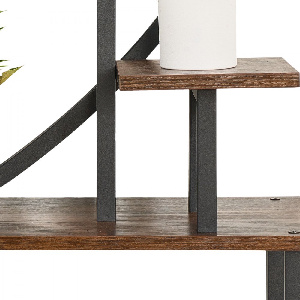 VEVOR Soporte para Plantas con Luz de Cultivo 7 Niveles Alto de 166,5 cm, Forma de Media Luna 2 Piezas, Estante con Luz para Plantas, 3 Temporizadores y 10 Niveles de Brillo, para Sala de Estar