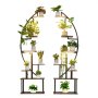 VEVOR Soporte para Plantas con Luz de Cultivo 7 Niveles Alto de 166,5 cm, Forma de Media Luna 2 Piezas, Estante con Luz para Plantas, 3 Temporizadores y 10 Niveles de Brillo, para Sala de Estar