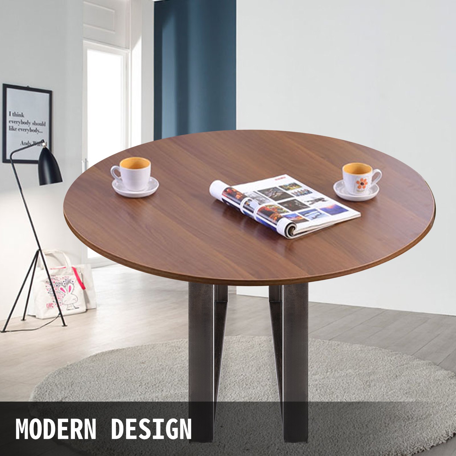 2x Patas De Mesa 'o' Design 70 X 72 Cm Mesa Comedor Extra Fuerte Pie Diseño