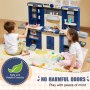 VEVOR Cocina de Juguete para Niños Juguete de Simulación 74 PCS Accesorios Azul