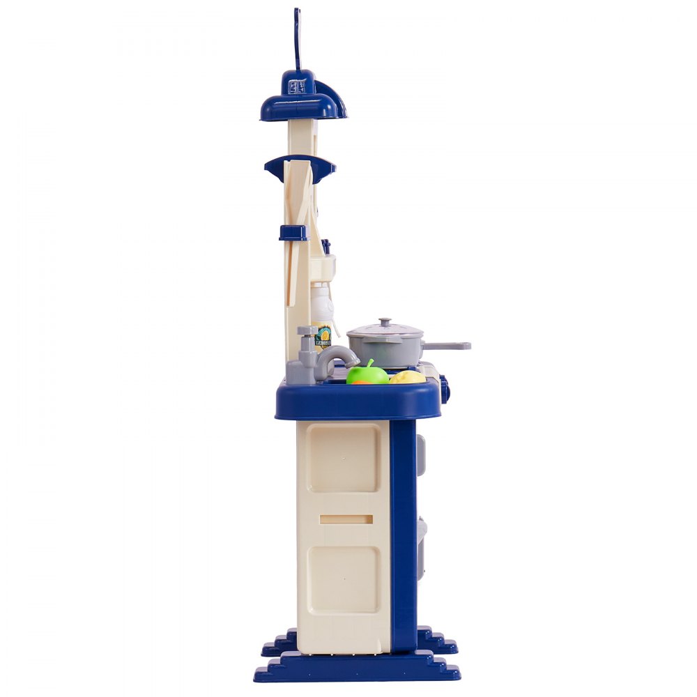 VEVOR Cocina de Juguete para Niños Juguete de Simulación 48 PCS Accesorios Azul