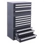 VEVOR Dispensador de Brocas 3 Piezas 116 Compartimentos en Total, Caja de Almacenamiento de Brocas Caja de Brocas Vacía, Fácil Identificación, Apilable, Almacenamiento de Brocas de Taller