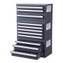 VEVOR Dispensador de Brocas 3 Piezas 116 Compartimentos en Total, Caja de Almacenamiento de Brocas Caja de Brocas Vacía, Fácil Identificación, Apilable, Almacenamiento de Brocas de Taller