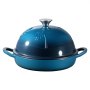VEVOR Horno Holandés de Hierro Fundido Esmaltado de 4,73 L, para Hornear Pan de Masa Madre, Olla Robusta con Tapa y 2 Asas, Apto hasta 260 °C, Olla para Familiares y Amigos, 329 x 250 x 180 mm