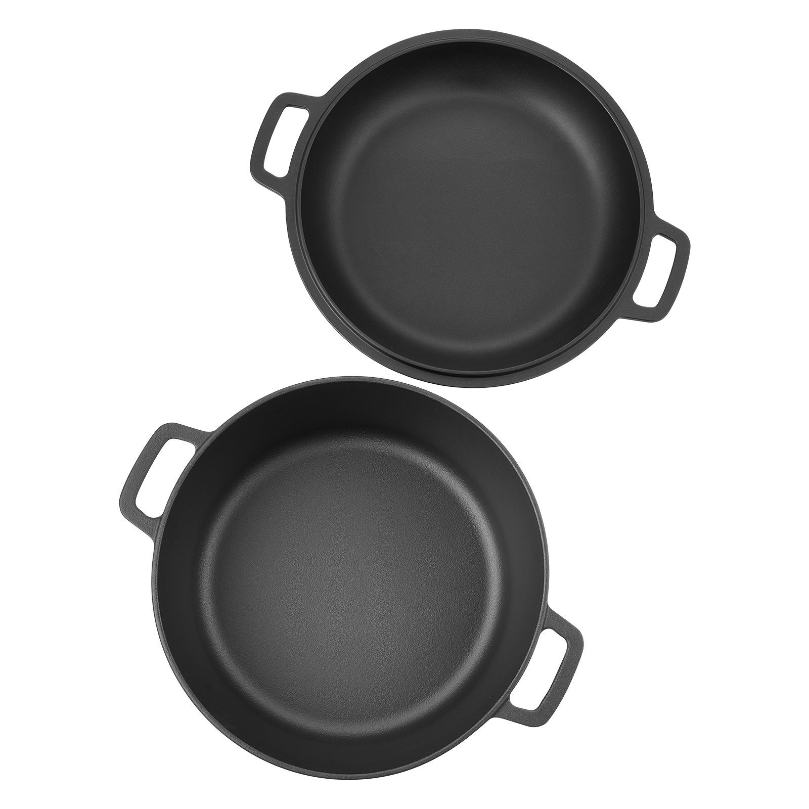 VEVOR Horno Holandés de Hierro Fundido, 2 en 1 con Tapa, 4,73 L, con Cesta de Fermentación y Accesorios, Compatible con Horno de Pan de 260 °C, para 3 a 5 Personas a la Vez, 322 x 260 x 165 mm