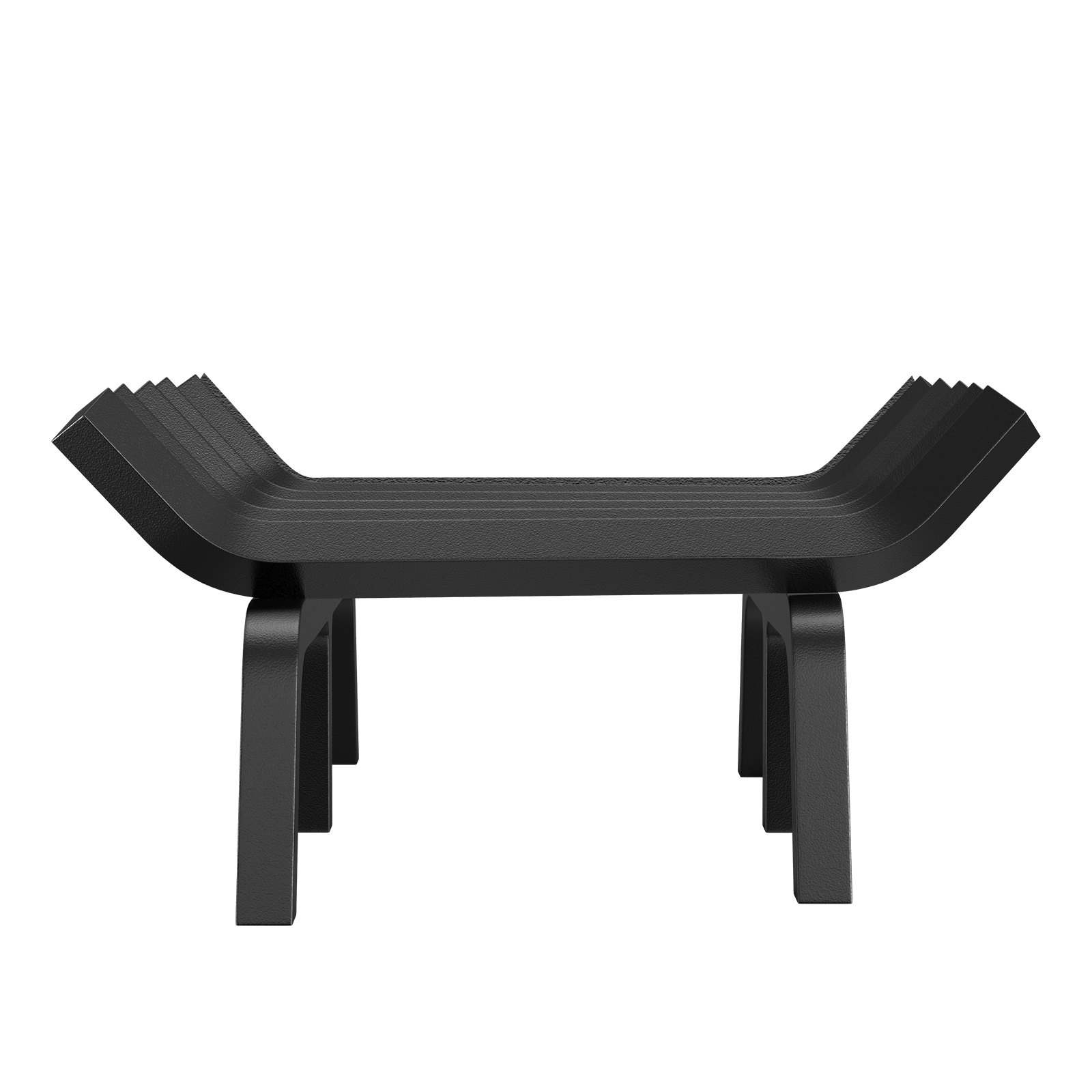 VEVOR Rejilla para leña para chimenea, 686 mm con 6 patas de soporte, barras de acero macizo con recubrimiento en polvo de 19 mm, estante para leña para chimenea interior y exterior