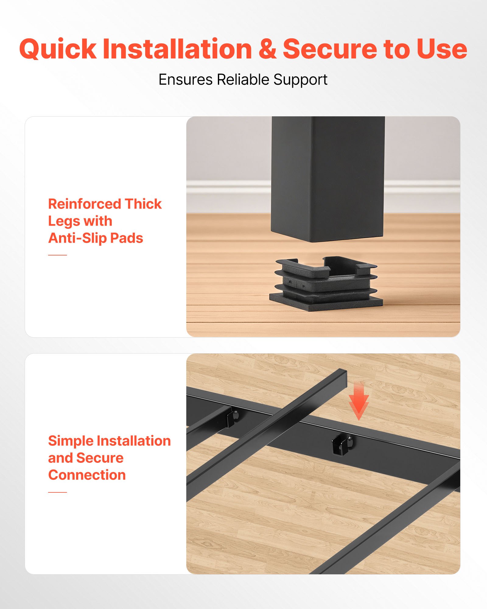 VEVOR Twin Size Daybed Frame, Day Bed with Trundle, Heavy Duty Metal Platform Bed Frame, Twin Daybed with Metal Slats Support for Living Room, Bedroom, Guest Room, Easy Assembly, Black