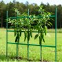VEVOR Garden Stakes, 50 Pack, 1170 mm, Plastic Coated Metal Tomato Stakes, Garden Sticks for Plants Support, with Pointed End and Non-Slip Bumps for Growing Climbing Plants, Outdoor Vegetables