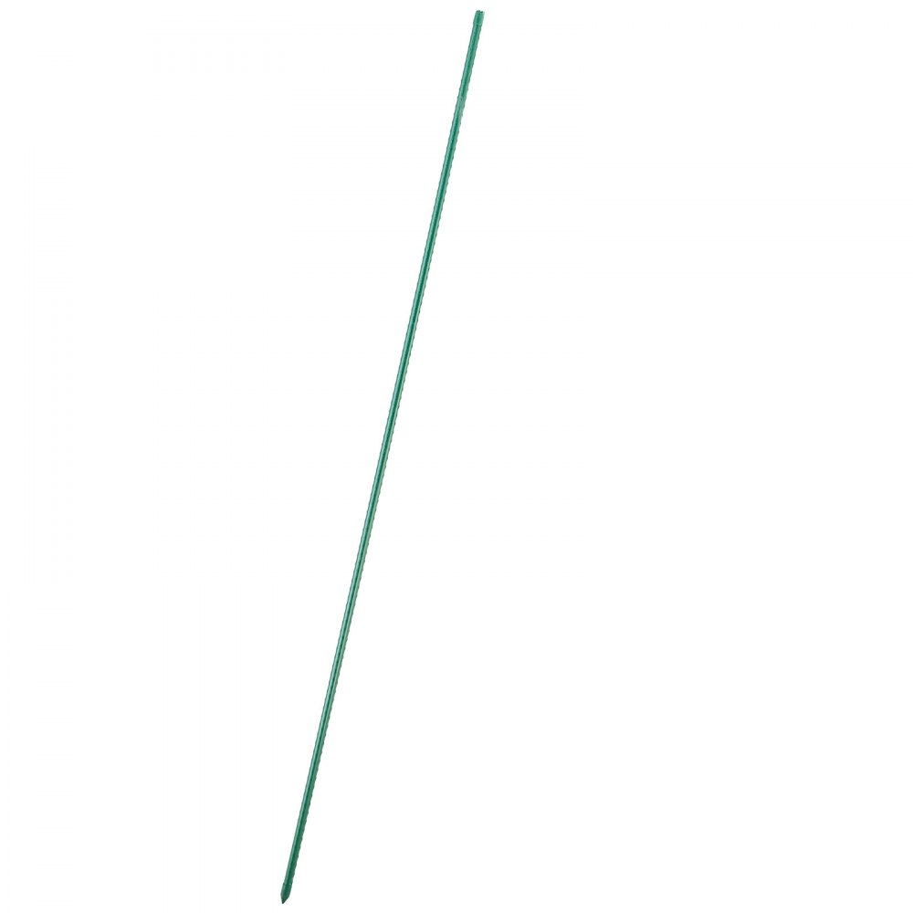 VEVOR Tutores de Metal Recubiertos de Plástico para Tomates, con Extremo Puntiagudo y Protuberancias Antideslizantes para el Cultivo de Plantas Trepadoras y Hortalizas, Ø 16 x 1705 mm, 15 uds