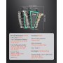VEVOR 24 PCS Juego de Llaves Combinadas, Juego de Llaves de Trinquete con Estante Organizador, Juego de Llaves Mediano SAE de 1/4" a 7/8" y Métricas de 8 mm a 19 mm para Reparaciones de Automóviles