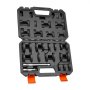 VEVOR Crowfoot Wrench Set, 3/8" Drive, 20-Piece Metric and SAE Size Flare Nut Crows Foot Wrenches, 40Cr Alloy Steel, with Storage Case, Dual Size Markings on Tools and Case, for Auto Maintenance