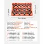 VEVOR Juego de Llaves de Pata de Gallo 14 Pcs Medidas SAE de 1-1/16" a 2", Llaves de Pata de Cuervo de Extremo Abierto, Accionamiento de 1/2", Acero 40Cr, Herramientas para Reparación Mantenimiento