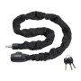 VEVOR Candado de Cadena Integrado para Bicicleta de φ8 x 1200 mm con 4 Llaves, Candado de Cadena Resistente Antirrobo de Seguridad para Bicicletas, Motocicletas, Scooters, Puertas, Vallas, Portones