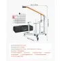 VEVOR Desmontadora de Neumáticos para Motos de Cross, Compatible con Ruedas de 406-533 mm, Ejes de 15/17/20/25 mm, Cambiador de Neumáticos de Motocross con Destalonador, Palancas, Fundas Protectoras