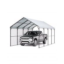 VEVOR Cochera de Metal Resistente de 3,6 x 6 x 3,15 m para Exterior para Coches