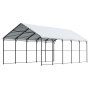 VEVOR Tent Garage, 4 x 8 x 3.15 m, Garage Tent, Carport with Steel Frame & Roof, Car Tent Garage Shade with Removable Side Walls, Multi-Purpose Car Shelter for Pickup Trucks, Boats, Cars & Tractors