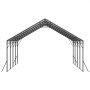 VEVOR Heavy Duty Metal Carport, 5.8 x 6 x 3.77 m Outdoor Carport with Sturdy Frame & Roof, Car Garage Shade with Removable Sidewalls, Multi-Use Car Shelter for Pickup, Boat, Trucks & Tractors