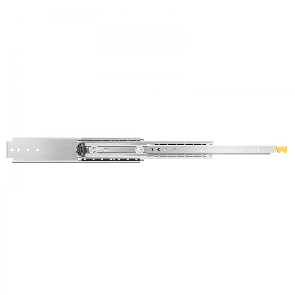 VEVOR 1 Par de Correderas Dobles para Cajones de Extensión Completa, Carga de 226,8 kg, Rodamiento de Bolas con Riel Deslizante para Cajones de Montaje Lateral con Bloqueo, 540 x 76 x 19,5 mm