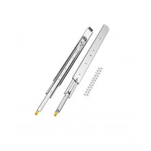 VEVOR 1 Par Correderas a Cajones Cierre Doble Carga 226,8 kg 945 x 76 x 19,5 mm