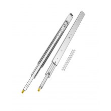 VEVOR 1 Par Correderas a Cajones Cierre Doble Carga 226,8 kg 1248 x 76 x 19,5 mm
