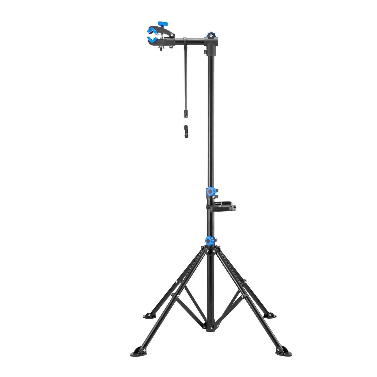 VEVOR Soporte de Reparación de Bicicletas, Resistente, 30 kg, con Altura Ajustable 83 a 147 cm y Bandeja Magnética para Herramientas, para Bicicletas de Montaña y Carretera, 955 x 940 x 1505 mm