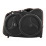 VEVOR Bike Travel Case, Bicycle Travel Bag with EVA Hard Shell, Quick-Release Buckle, Dual Zipper, TSA Lock and Wheels, Black Bicycle Case for Airplane, Easy Transportation Bag for 700C Road Bike