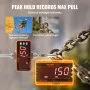 VEVOR Báscula Colgante Industrial 1000 kg Báscula de Grúa Digital con Control Remoto Carcasa de Aluminio Fundido, Pantalla LED de Alta Precisión para Granja, Caza, Pesca, Garaje al Aire Libre, Naranja