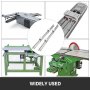 VEVOR Guia Lineal Juego de Rieles Lineales 2PCS 1200mm SBR16 4PCS SBR16UU Bloque para Máquinas Cnc Buenos para Enrutadores de Bricolaje Molinos Tornos