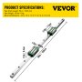 VEVOR Carril Guía Lineal HGR20-1500mm Recorrido Carril de Deslizamiento Lineal Guías Lineales HGR20-1500mm para Kit CNC Adecuado para Equipos Automáticos, Equipos de Medición de Precisión