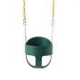 VEVOR Columpio para Niños con Respaldo Alto Cubo Completo Infantil Verde, para Patio Parque Interior Exterior, Capacidad de Carga 136 kg, Marco de Metal de Alta Resistencia, Asiento Ergonómico de EVA