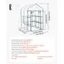 VEVOR Invernadero de Exterior 137 x 137 x 196 cm, Invernadero de Jardín con Puerta Enrollable Estantes, Cubierta de PVC, Impermeable y Anti-UV, Vivero Casero para Plantas Verduras Flores, Transparente