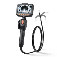 VEVOR Endoscopio Cámara de Inspección Articulado 180°, Cámara Inspección de Tuberías con Pantalla IPS, Sonda de 6,2 mm, Cable de 1,5 m, 8 Luces LED, 32 GB, Zoom 8X para Motores HVAC Espacios Reducidos