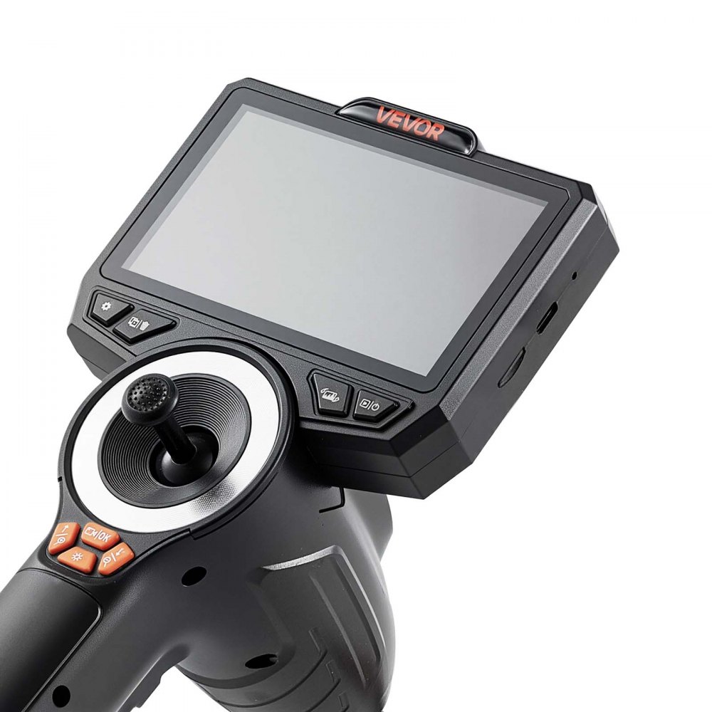 VEVOR Endoscopio Cámara de Inspección de 360° Articulado en 4 Direcciones con Pantalla IPS, Luces LED, Sonda de 3,9 mm, 32 GB, Cable de 1,5 m, Zoom Multinivel, 3000 mAh, para Fontanería y Automoción