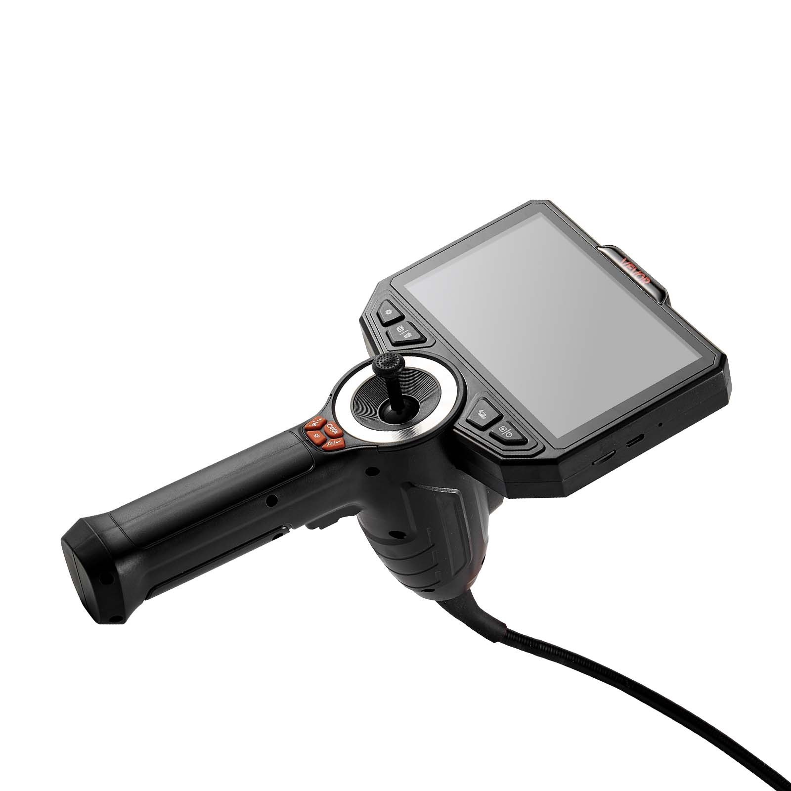 VEVOR Endoscopio Cámara de Inspección de 360° Articulado en 4 Direcciones con Pantalla IPS, Batería 7000 mAh, Sonda de 8 mm, 32 GB, Luces LED, Zoom Multinivel, para Espacios Reducidos, HVAC y Motores