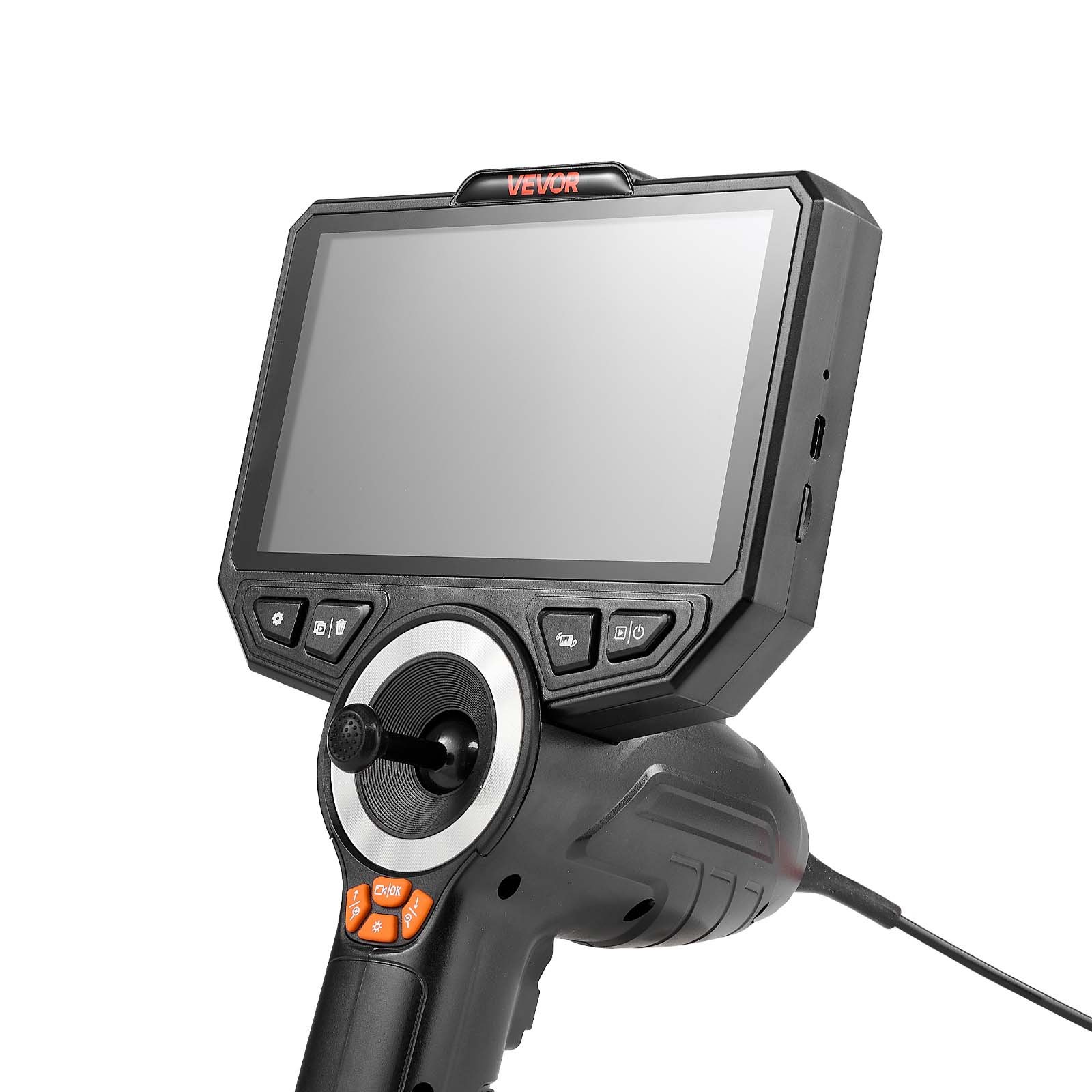 VEVOR Endoscopio Cámara de Inspección de 360° Articulado en 4 Direcciones con Pantalla IPS, Batería 7000 mAh, Sonda de 8 mm, 32 GB, Luces LED, Zoom Multinivel, para Espacios Reducidos, HVAC y Motores
