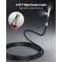 VEVOR Endoscopio Cámara de Inspección de Doble Cámara Articulado 180° con Pantalla Dividida IPS, Sonda de 8 mm, Cable de 1,5 m, 5000 mAh, 32 GB, Zoom Multinivel, para Motores, Automoción y Fontanería