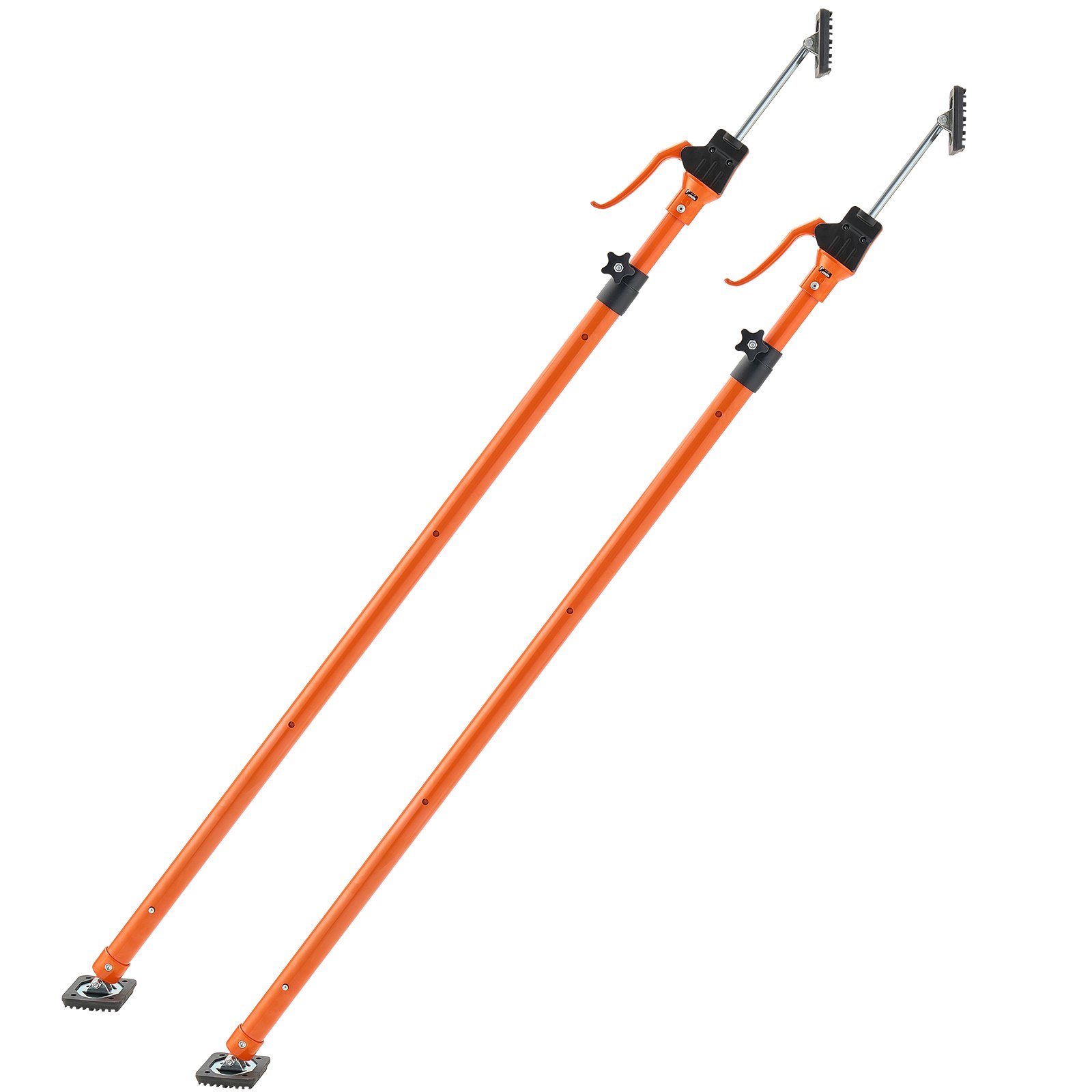 VEVOR Barra de Soporte para Elevador de Armarios, 2 Piezas, Ajustable 125-291 cm, Varilla Telescópica Rápida Resistente de Acero, Carga de 90 kg para Instalar Armarios y Levantar Paneles de Yeso